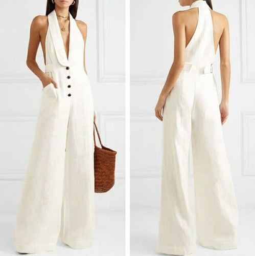 linen halter jumpsuit
